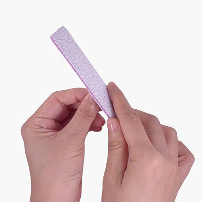 8080 Grit Nail Files, Emery Boards Nail File for Acrylic and Gel Nails, Coarse Nail File Double Sided 80 Grits Emory Professional Filers Reusable Washable Manicure Square Gray