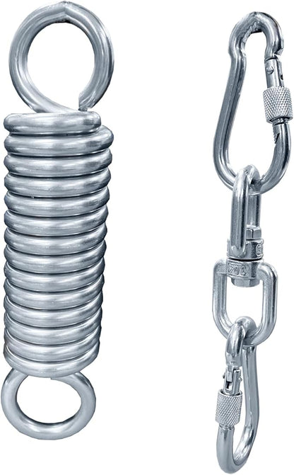 Punching Bag Hanger, Heavy Duty Boxing Punching Bag Hanger,360 Rotational Heavy Bag Punching Bag Wall Mount WCarabiners Spring for Heavy Bag, Gym Swing, Trapeze, Hammock:WLL-500Lbs