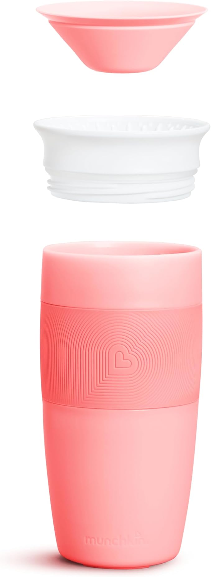 Munchkin Sippy Cup for Toddlers, Miracle 360 Cup, 14 Ounce, Pink
