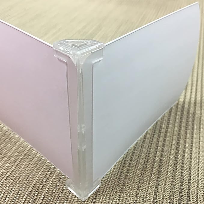 2PCS 3.5-inch Vertical Blind Valance Corners, Vertical Blind Dust Cover Corner Frame, Positioning Clip for Louver Baffle Groove, L Sharp Dust Cover, Blinds Accessory