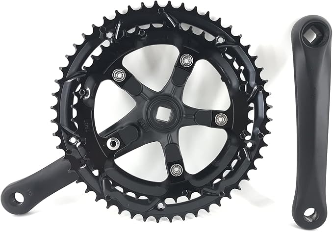 52T42T x 170mm Crankset for Mountain Road Bike Fixed Gear Bicycle (52T42T Chainring)
