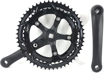 52T42T x 170mm Crankset for Mountain Road Bike Fixed Gear Bicycle (52T42T Chainring)