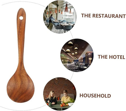 Wooden Mixing Spoon for Stirring Combining and Serving Food Kitchen Utensil