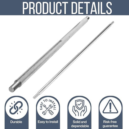 AlveyTech 1" Steel Axle Rod with 1" to 3/4" Step-Down & 3/4-16 Fine Thread - For ATVs, Go-Karts, Quads, Dune Buggies and Trailers - Go Kart Axle - with 1/4" Keyed Shaft (40")