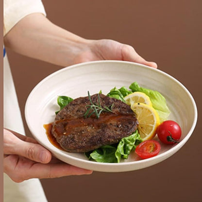 Wheat Straw Plates Unbreakable Dinner Plate 7.8 Inch Reusable Plastic Plate