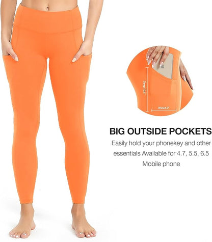 SP3LOPS Yoga Pants with Pockets for Women High Waisted Tummy Control Women's Buttery Soft Yoga Workout Leggings Running Pants