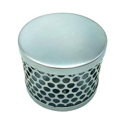 Round Hole Suction Strainers for Pump, Plated Steel (4")