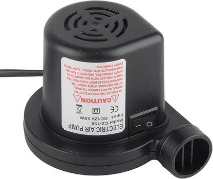 12V DC Electric Air Pump Inflator with 3 Nozzles for Inflatables Mattress Raft Bed Boat Nozzles of Different Size in The Electric Air Mattress Pumps Allowing You