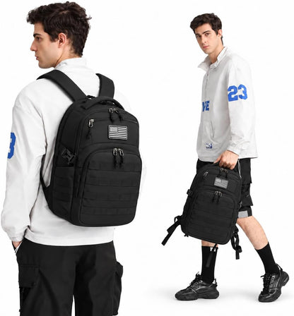 Wotony Military tactical backpack, backpack for men black small tactical assault bag