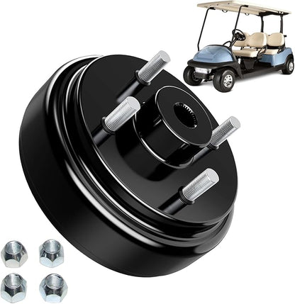 Golf Cart Brake Drum Hub Assembly Compatible with EZGO TXT 1982-Up Electric Vehicles Models,Replaces 19186-G1 19186-G1P 17082-G2 17298-G1