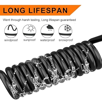 18 Gauge 3 Conductor Electrical Wire,150FT 18 AWG Stranded Low Voltage 183 Cable Tinned Copper, Flexible Extension Power Cord for LED Lamp