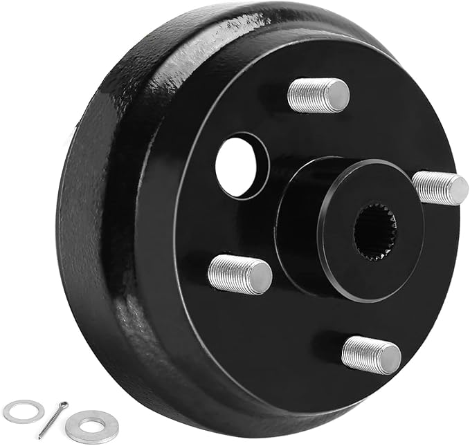 Golf Cart Brake DrumHub Assembly (Electric) for EZGO TXT Golf Carts Replace 19186G1
