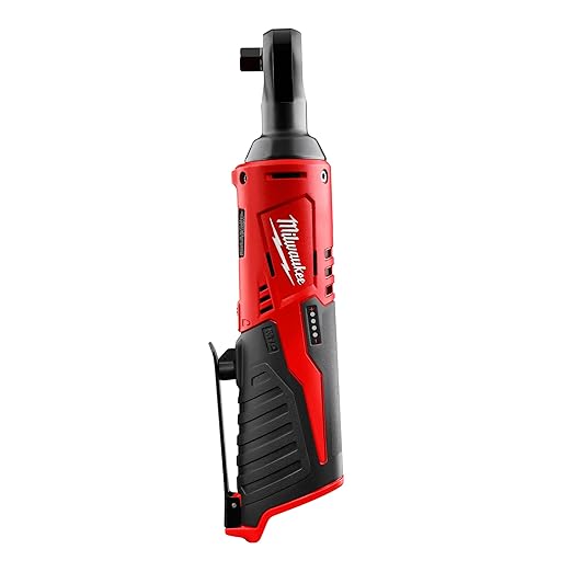 Milwaukee 2457-20 M12 Cordless 38" Sub-Compact 35 ft-Lbs 250 RPM Ratchet w Variable Speed Trigger
