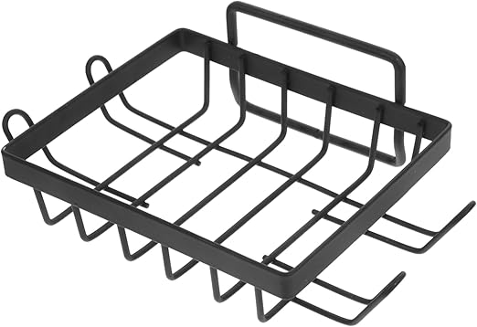 Amosfun Soap Rack Soap Holder Bathroom Soap Dish Wall Mounted in Sink Sponge Holder Metal Brackets Metal Wall Soap Dish Metal Stand Soundbar Bracket Iron Bath Tray Speakers
