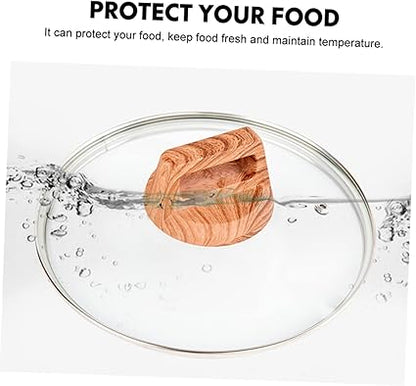 Ciieeo Tempered Glass Pot Lid Cooking Cover Anti-Oil Splashing Visible Design for Safe Convenient Cooking