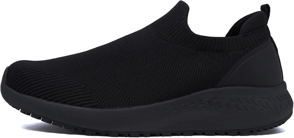 Women's Non Slip Work Shoes Food Service Waterproof Slip-Resistant Chef Shoe for Kitchen Restaurant Hospital Staff Lightweight Walking Sneakers with Easy-Clean Slip-On Designs