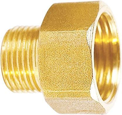 Joywayus 12" G Thread Female  14" NPT Thread Male Brass Pipe Fitting Adapter (Pack of 2)