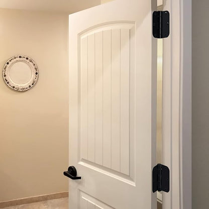 Egofine Door Hinges 12 Pack, 3.5" x 3.5" Interior Hinges With 58" Radius Corners, Matte Black