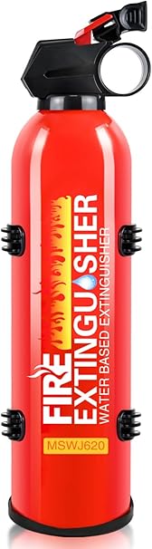 Fire Extinguisher for Boat - 1 Pack Fire Extinguisher for Home with Mount, 620ml Small House Fire Extinguishers for Kitchen Vehicle Car UTV RV, Portable Water-Based Fire Extinguisher for ABCK Fire