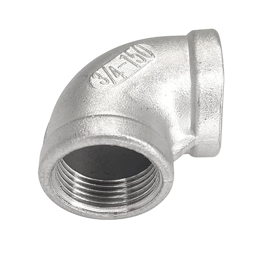 34" Female Threaded Elbow 90 Degree Elbows Angled Stainless Steel 304 Pipe Fitting NPT