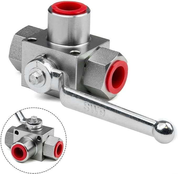 High Pressure Hydraulic Valve,3 Way High Pressure Ball Valve Shut Off Valves,Hydraulic Ball Valves 7250 PSI(NPT14)
