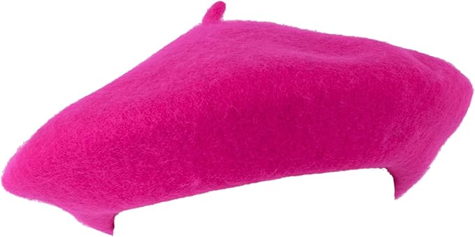 ZAKIRA Wool French Beret for Men and Women in Plain Colours