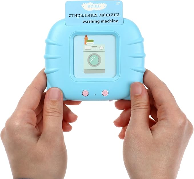 Interactive English Learning Game for Kids – 112 Double-Sided Flashcards, Bilingual Audio in English & Russian – Portable, ????????????? ???? ??? ???????? ??????????? ?????