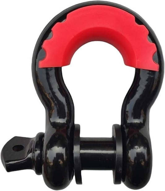 3/4 D Ring Shackle 4.75 Ton Tow Truck Hook With Protective Cover For Off-Road Truck Offroad Towing(Style 3)