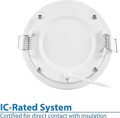 REL Selectable 4 in. White Remodel LED Downlight Kit (REL41120SRDWH)