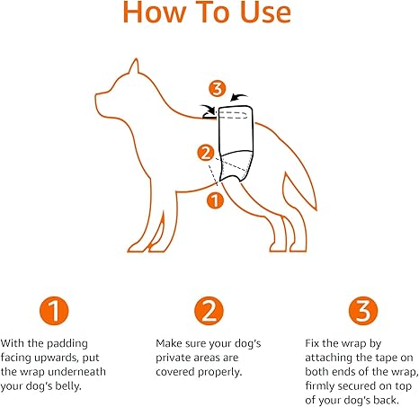 Basics Male Dog Diapers, 30 Count, Medium, Ultra Absorbent Disposable Wrap with Secure Fit, Leakproof and Comfortable