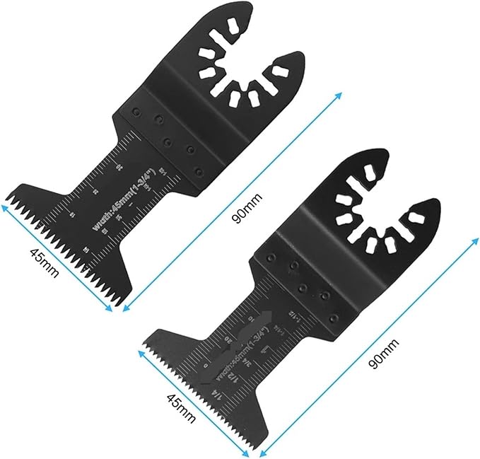 Oscillating Saw Blades 12Pcs Oscillating Multitool Blade Quick Release Saw Blade Fine Coarse Tooth(2Pcs)