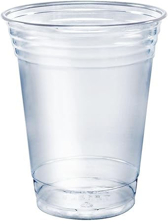 SOLO Cup Company Plastic Party Cold Cups, Clear, 12 oz. (Pack of 50)