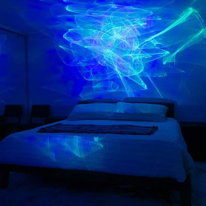 BlissLights Ark Lite - LED Aurora Projector, Laser Nebula, Galaxy Lighting, Game Room Night Light, and Mood Lamp (GreenBlueGrey)