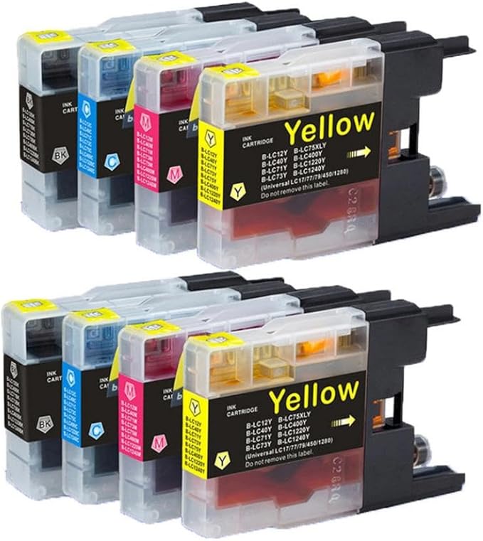 Compatible with Ink LC1280 LC1240 LC1220 MFC-J280W MFC-J425W MFC-J430W MFC-J435W MFC-J5910DW MFC-J6510DW DCP-J925DW(1M)