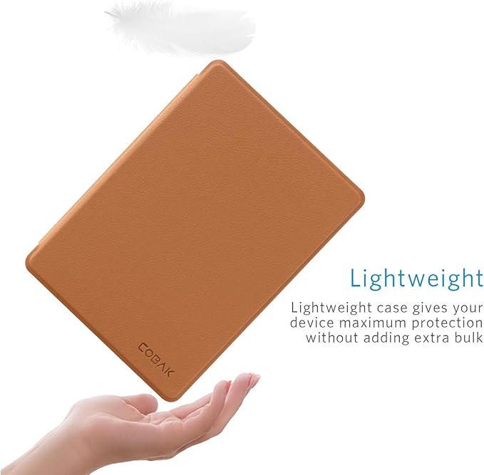 CoBak Case for 7" E-Readers - All New PU Leather Cover with Auto Sleep Wake Feature for E-Readers 2024 Released