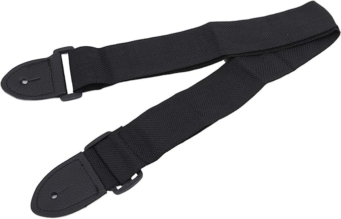 Sevenfly Adjustable Guitar Strap Suitable for Electric, Acoustic Guitar, Bass (Black)