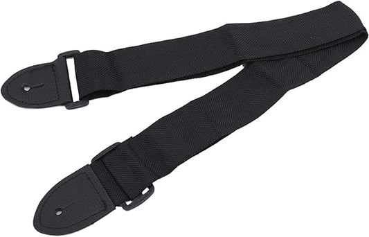 Sevenfly Adjustable Guitar Strap Suitable for Electric, Acoustic Guitar, Bass (Black)