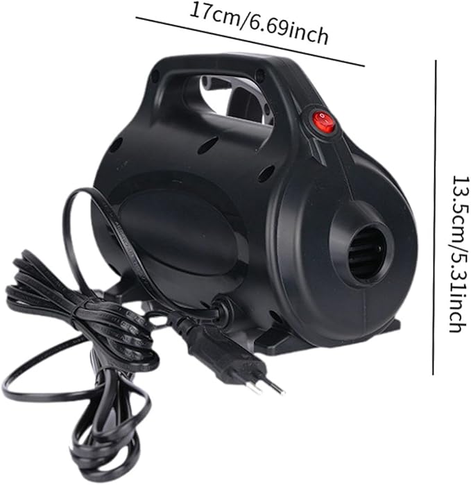 Electric Air Pump Inflator Deflator Pump Inflate and Deflate Air Pump for Exercise Ball Boat Swimming Rings Pool Float