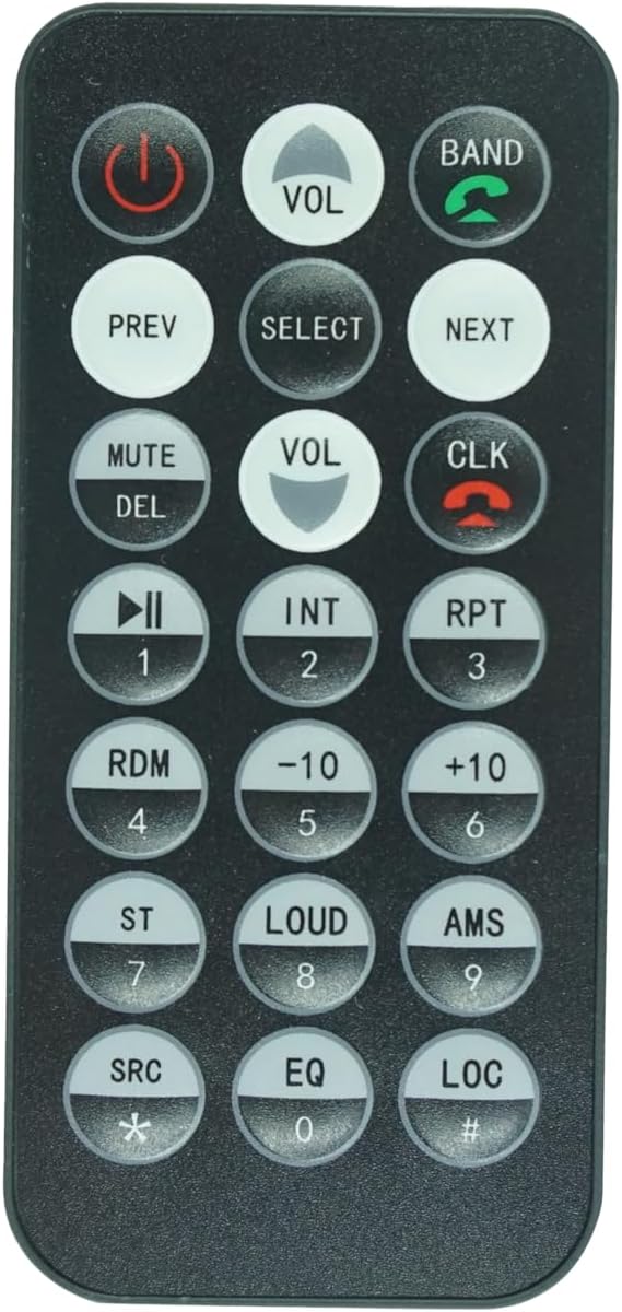 HCDZ Replacement Remote Control Compatible for BOSS Audio 560BRGB 750BRGB 820BRGB 632UAB 609UAB Double Din Marine Audio Car Stereo Receiver