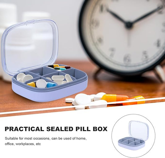 Portable Mini Storage Container Creative Compartments Organizer for Travel Lightweight and Durable Pill Holder for Home and Office Use for Daily Medication Management