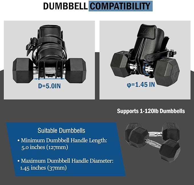 Foot Dumbbell Attachment, Dumbbell Weights for Legs Holder, Weight Training for Legs, AdjustableiC1-120 lbs, LegCoreAll Around Workout, LeftRight Foot