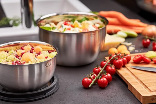 Rosle Basics Line Stainless Steel Mixing Bowl, 7-inch Diameter, 4.5-inch Height