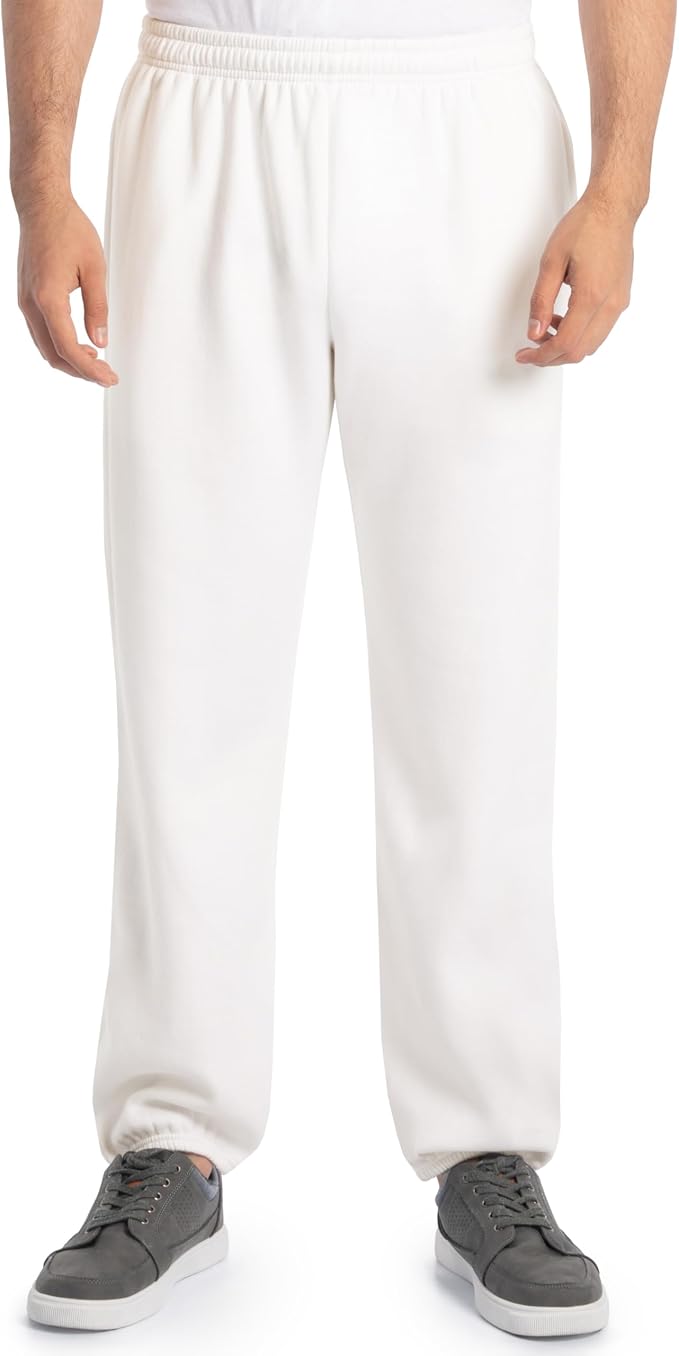Moisture-wicking sweatpants with adjustable waistband and pockets, ideal for lounging, workouts, and everyday use.