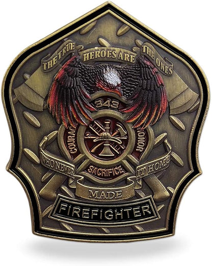 Fireman Prayer Firefighter Challenge Coin