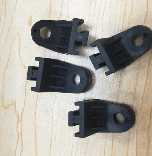 Electric Radiator Fan Mounting Kit 4 Pack Legs L Bracket Tabs Feed Plastic Clips