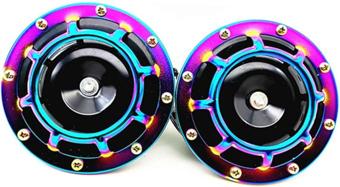 12v Motorbike Horn Super Loud Car Air Horn Waterproof Colorful Electric Speaker Upgrade