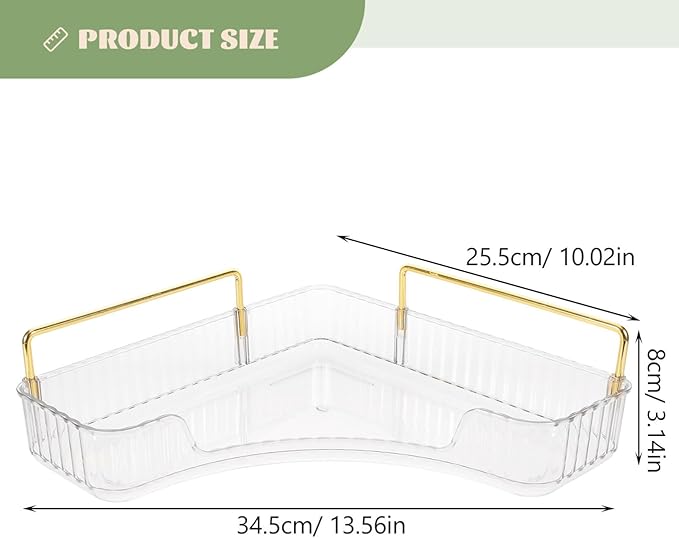 Alipis Bathroom Standing Shelf Vanity Makeup Organizer Counter Organizer Safe Metal Pet