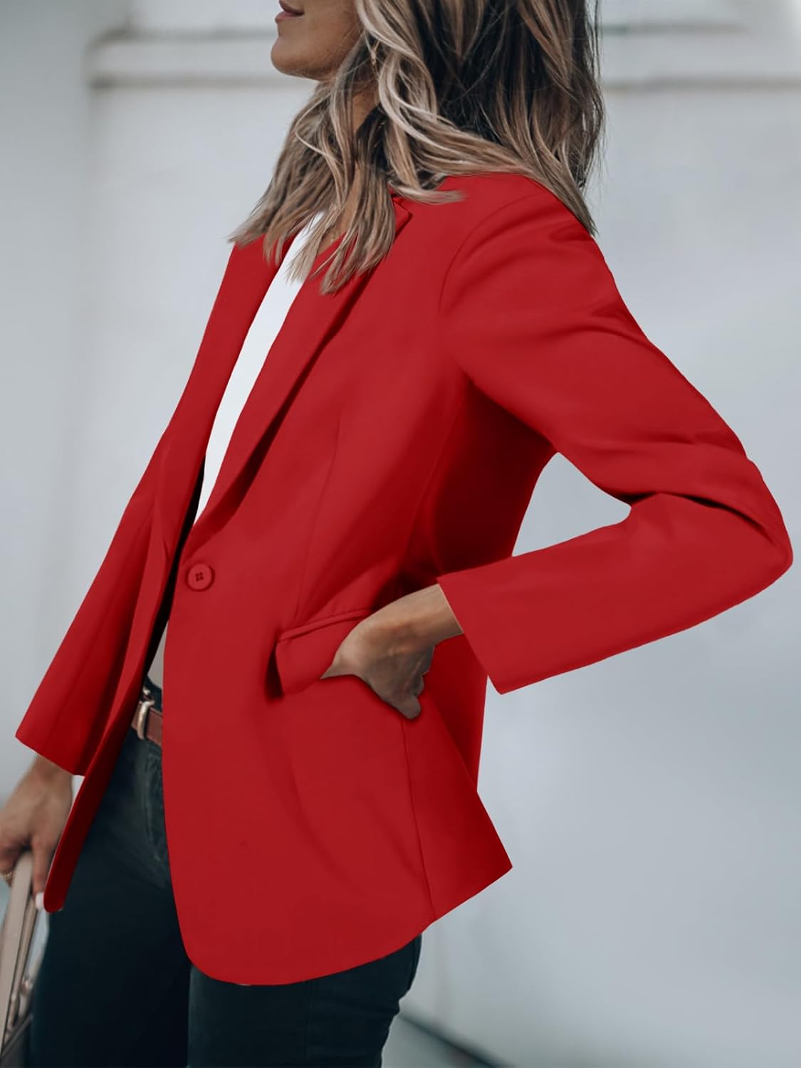 Soft, comfortable blazer from Cicy Bell, perfect for office, casual, or dressing up everyday look.