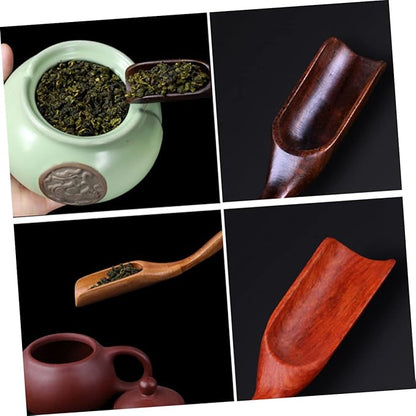 Wooden Tea Scoop Ebony Tea Shovel Easy to Clean Lightweight Accessory for Home Office Use
