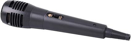 Floralby Handheld 6.5mm Wired Uni-Directional Dynamic Karaoke Microphone with Audio Cable - Black